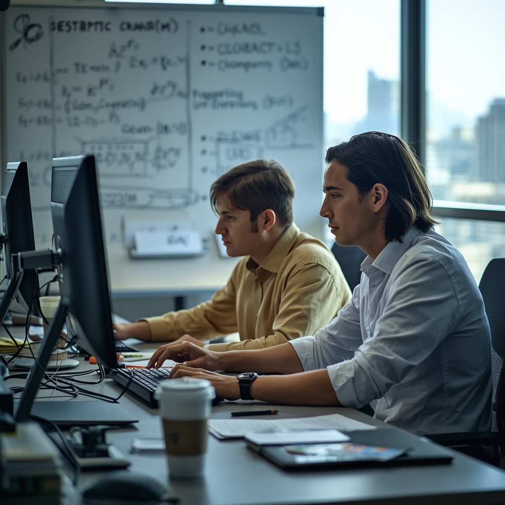 Software engineers working on IT solutions