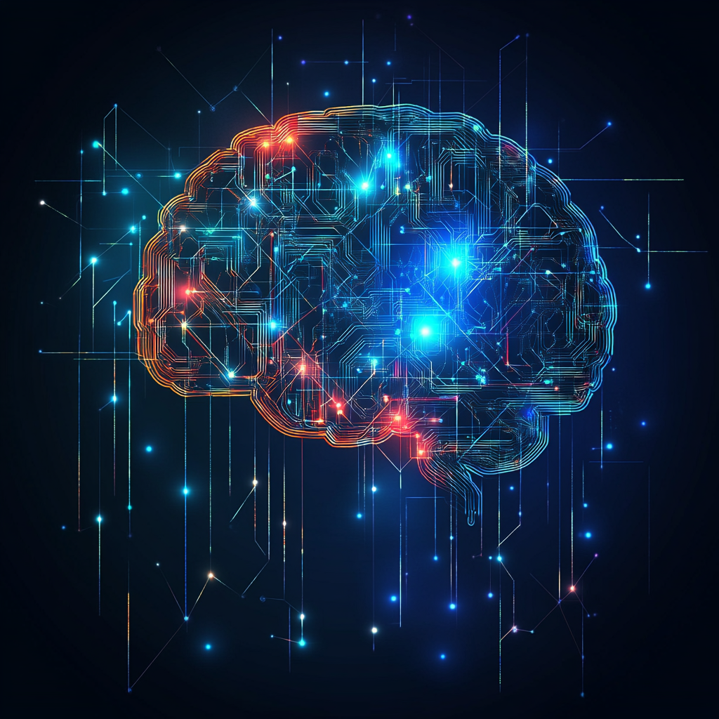 AI and machine learning solutions for data-driven decisions illustration