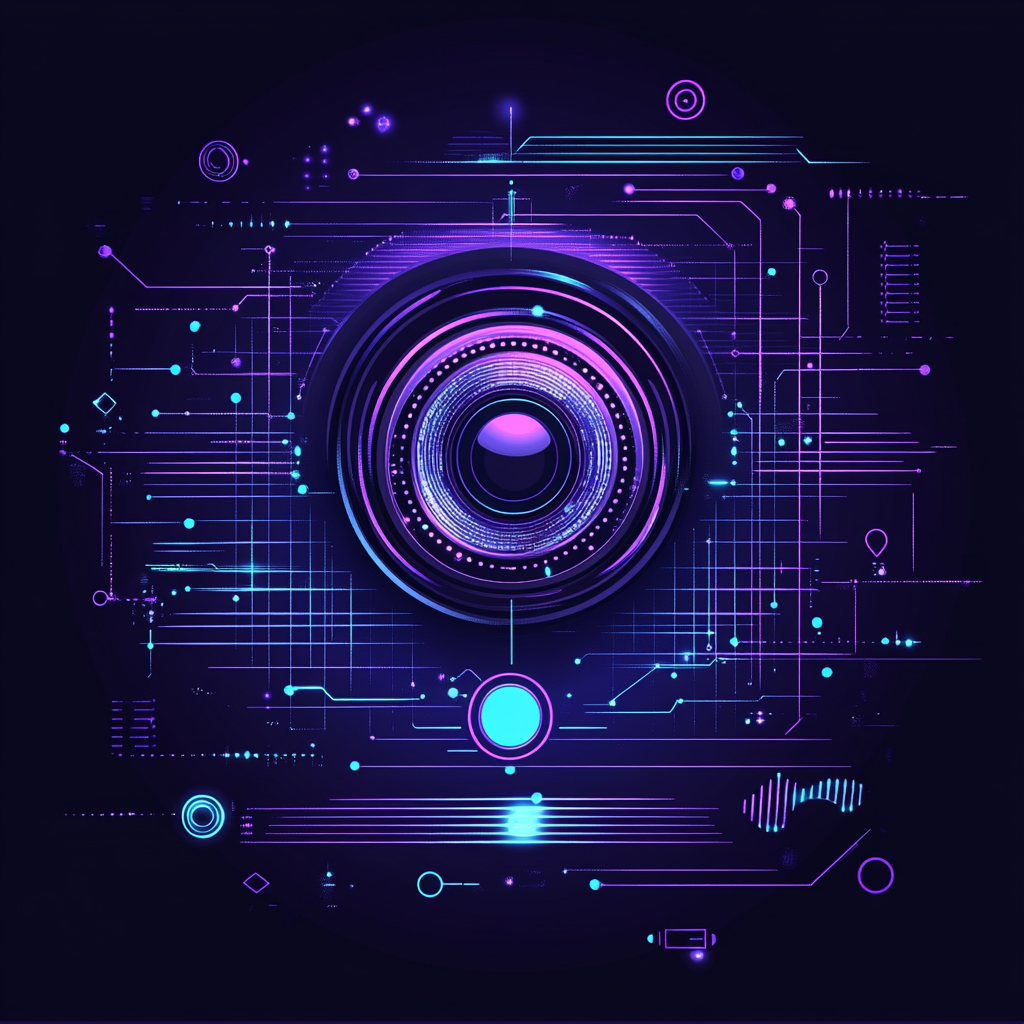 AI-powered image recognition and vision systems illustration