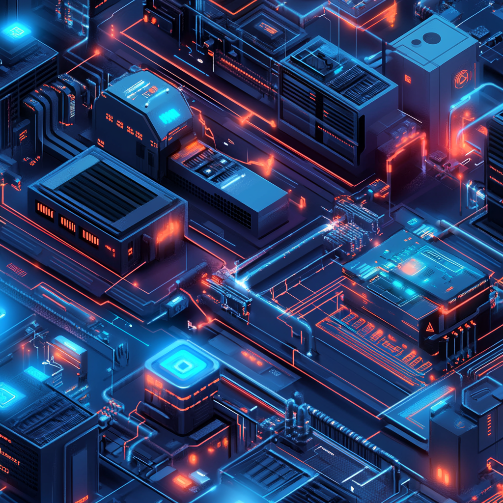 Scalable and resilient IT system architecture illustration