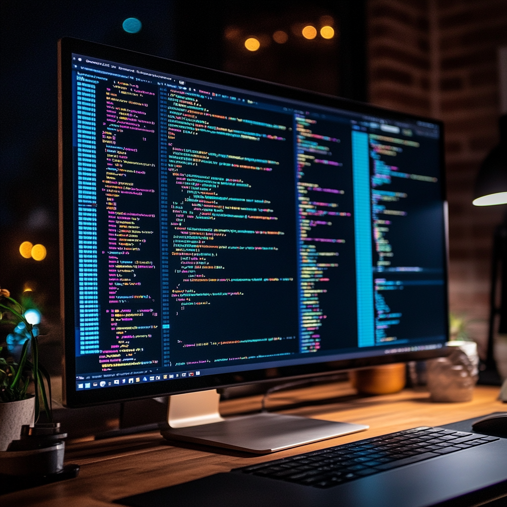Scalable custom software solutions development illustration