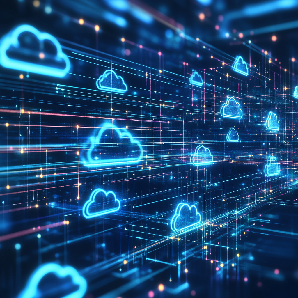 Secure and scalable cloud environment migration illustration